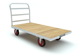 Extra Heavy Duty All Steel Platform Cart: Material Handling Equipment